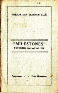Milestones poster
