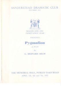 Pygmalion poster