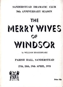 The Merry Wives of Windsor poster